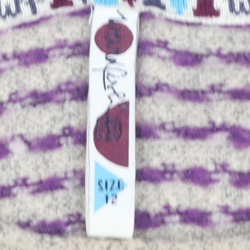 Weird Fish Women's Multicoloured Size 12 Pullover Jumper