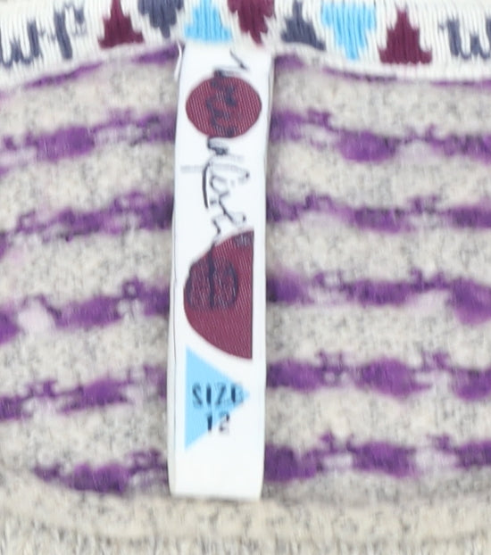 Weird Fish Women's Multicoloured Size 12 Pullover Jumper