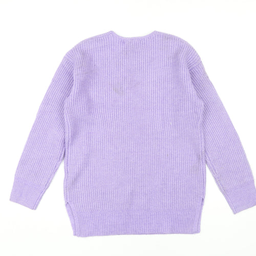 Marks and Spencer Women's Purple Pullover Jumper S