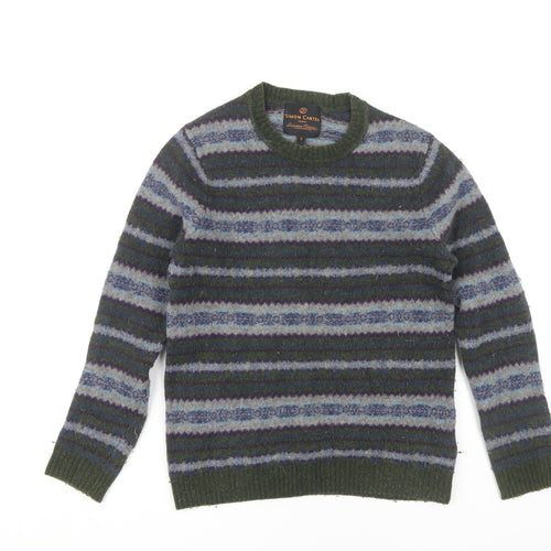 Simon Carter Men's Multicoloured S Striped Pullover Jumper