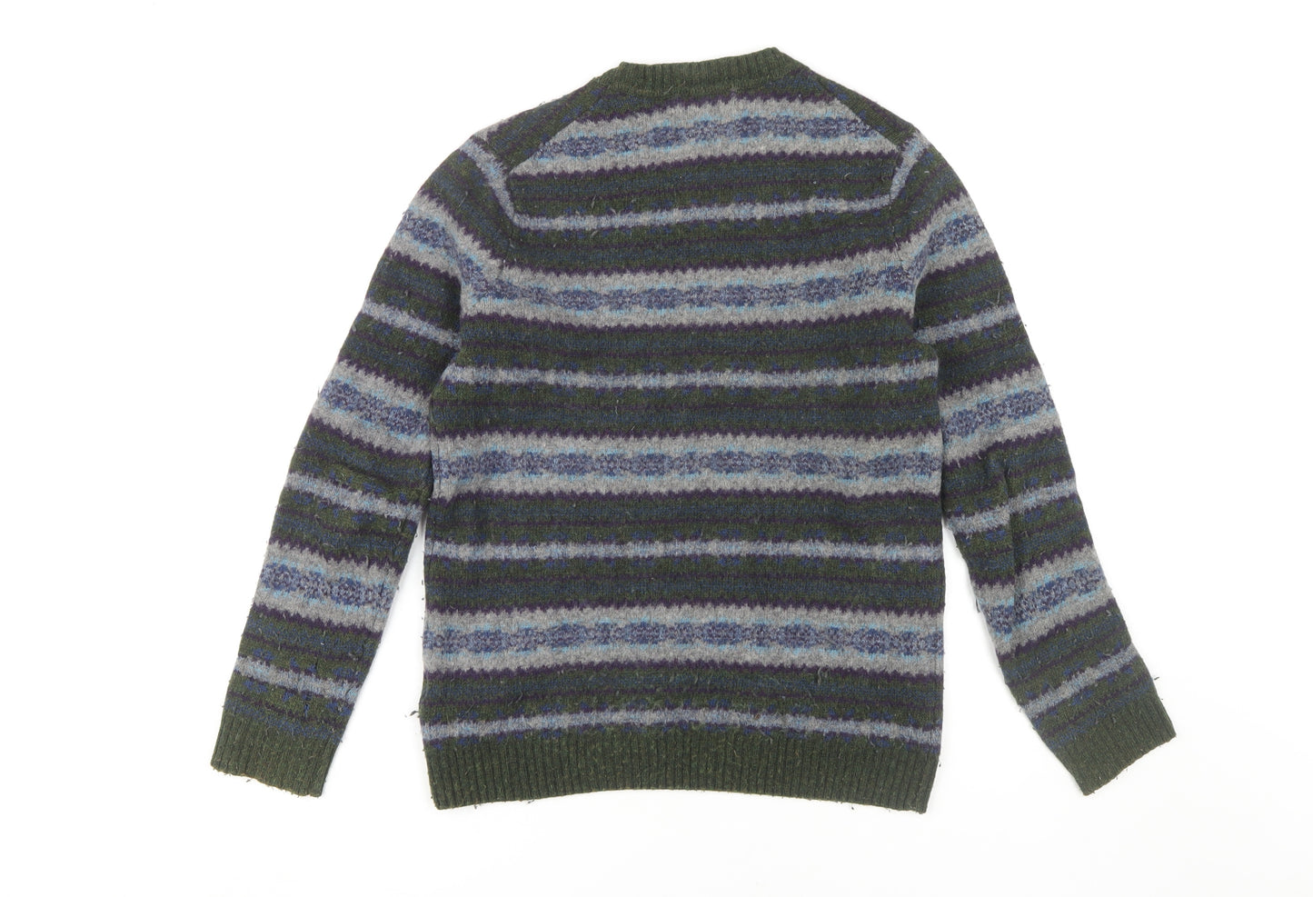 Simon Carter Men's Multicoloured S Striped Pullover Jumper