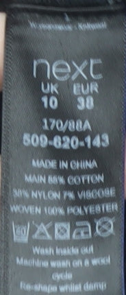 Next Women's Black Animal Print Jumper, Size 10