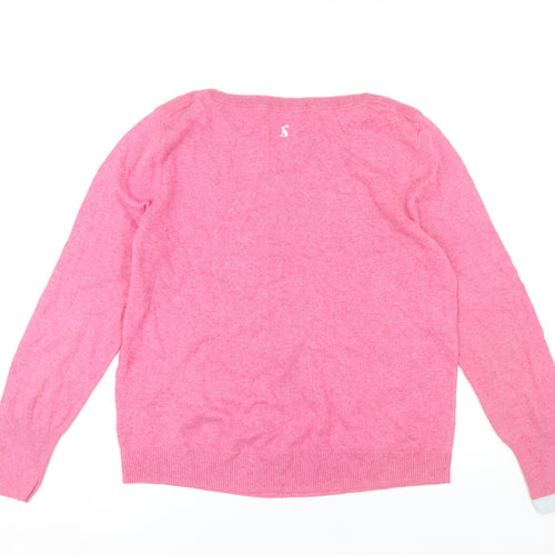 Joules Women's Pink Duck Pullover Jumper, Size 16