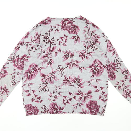 Isle Women's Multicoloured Floral Pullover Jumper M