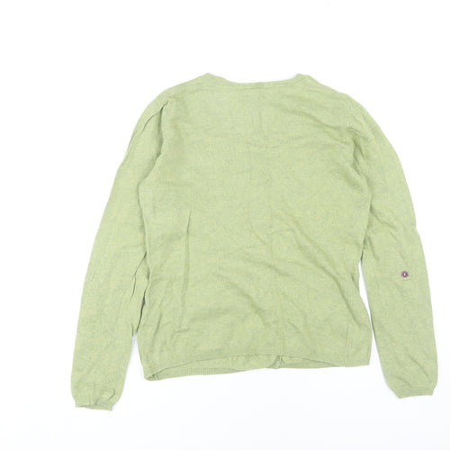 White Stuff Women’s Green Cardigan, Size 12, Cotton Blend