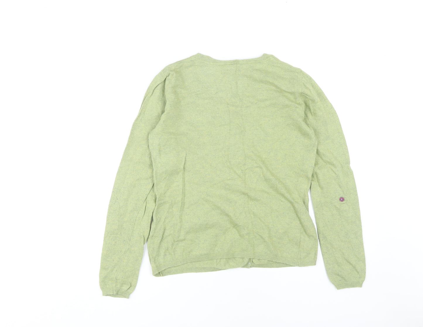 White Stuff Women’s Green Cardigan, Size 12, Cotton Blend