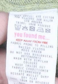 White Stuff Women’s Green Cardigan, Size 12, Cotton Blend