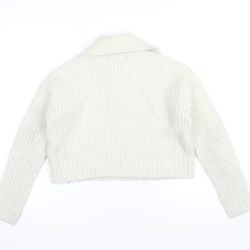 Vero Moda Women's Ivory Henley Knit Jumper XS