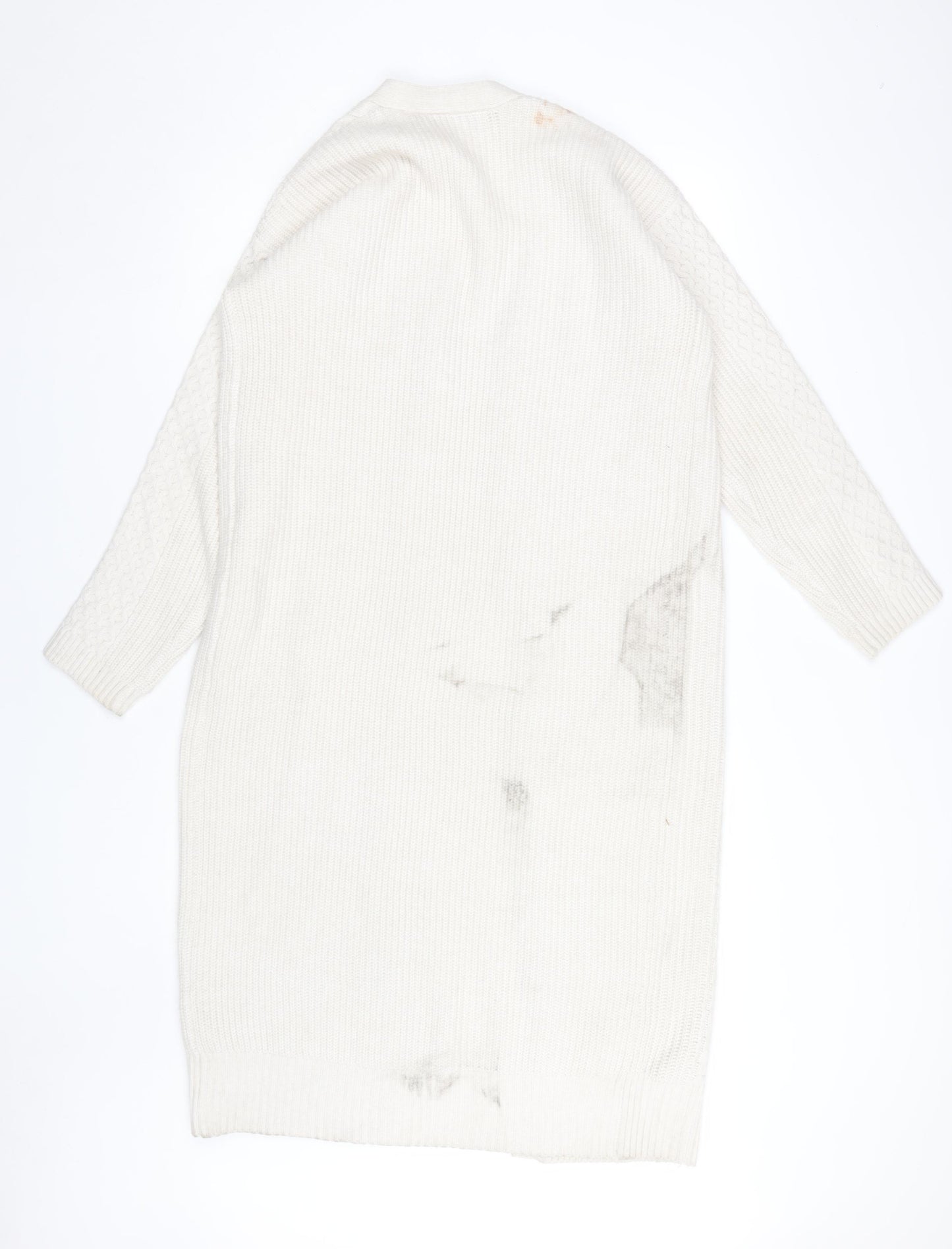 Marks and Spencer Women's Ivory Cable-Knit Cardigan Size S