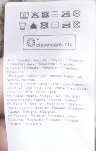 b.young Women's White Striped Pullover Jumper, L