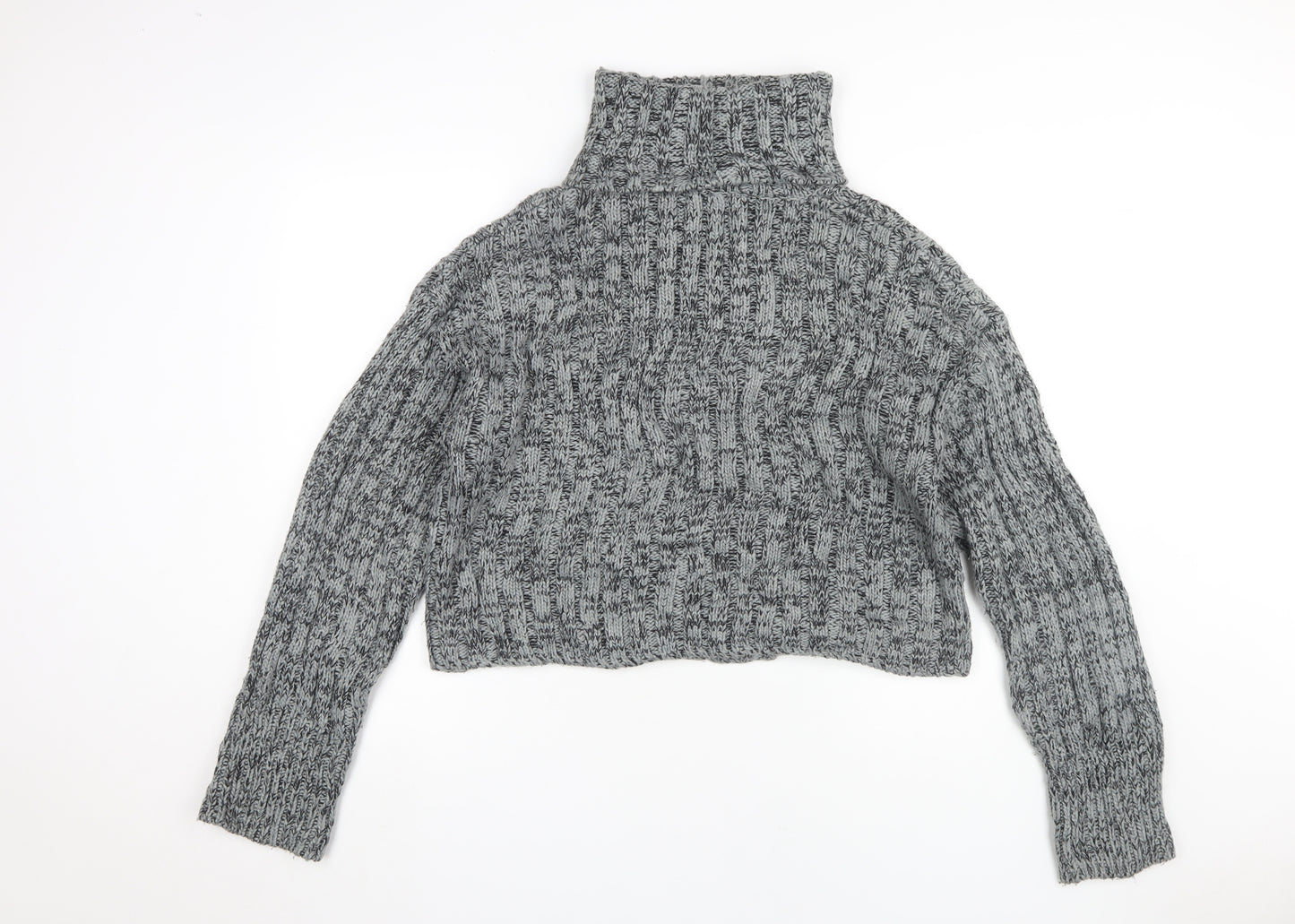 Urban Outfitters Women's Grey Roll Neck Pullover Jumper L
