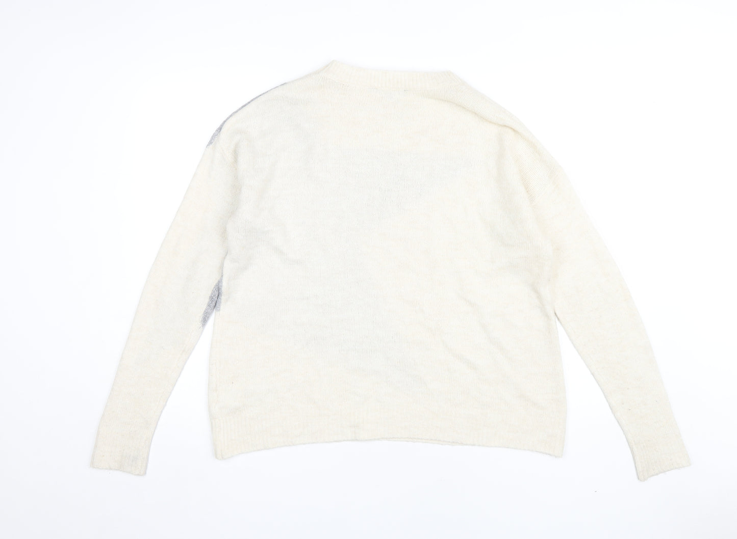 Principles Women's Ivory Geometric Pullover Jumper, Size 8