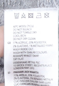 Principles Women's Ivory Geometric Pullover Jumper, Size 8