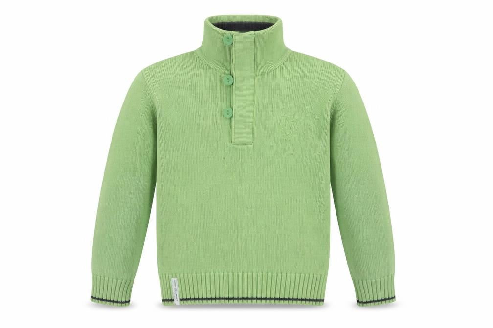 Front view of Next boys’ green henley jumper 11 years