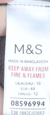 Marks and Spencer Women's Brown Pullover Jumper Size 16