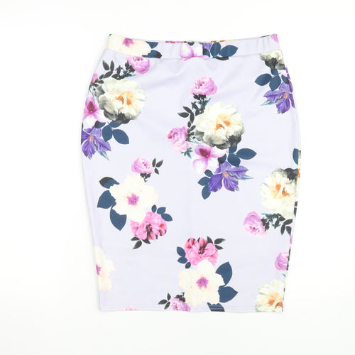 New Look Women's Multicoloured Floral Skirt