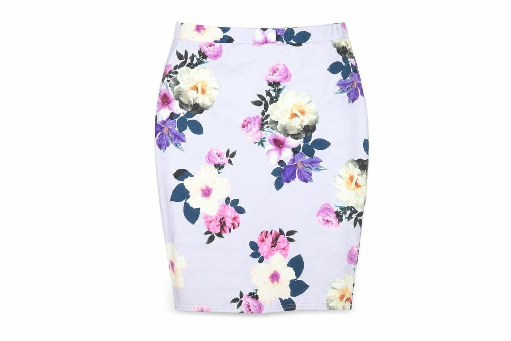 Front view of New Look Women's Multicoloured Floral Skirt