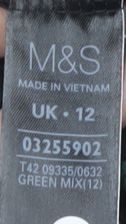 Marks and Spencer Women's Green Bodycon Dress Size 12