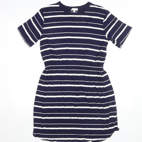 Warehouse Women’s Navy Stripe Dress Size 14