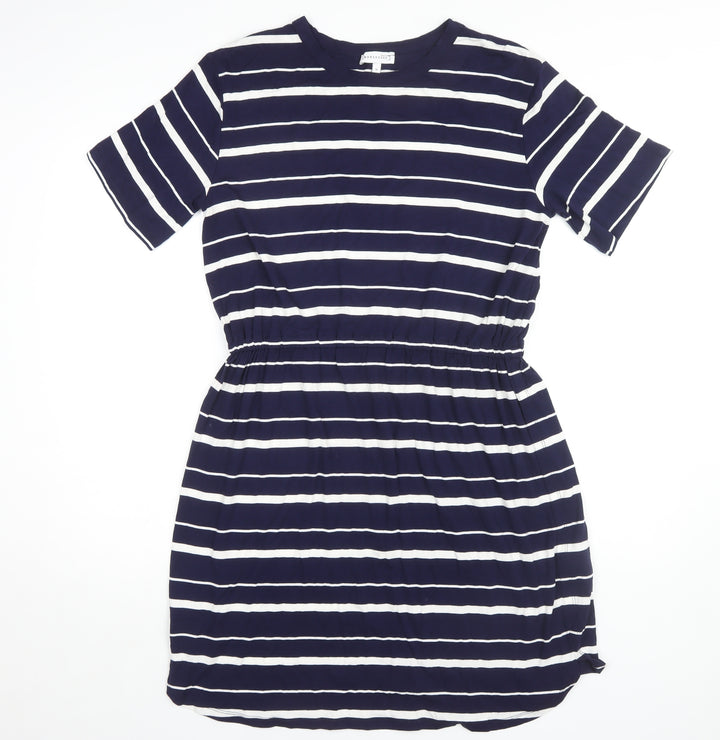 Warehouse Women’s Navy Stripe Dress Size 14