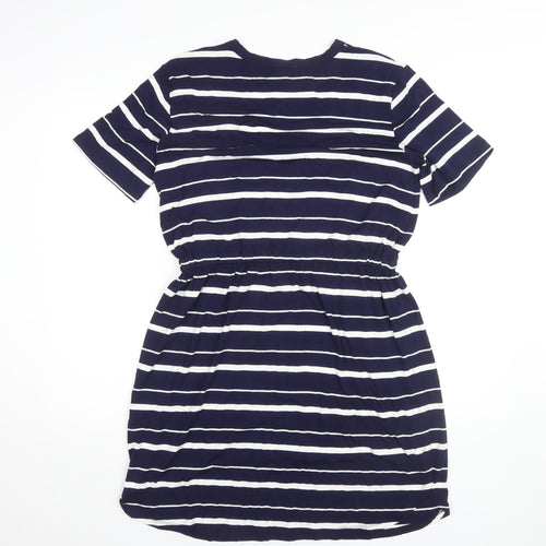 Warehouse Women’s Navy Stripe Dress Size 14