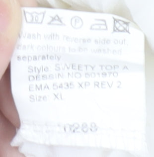 Vila Women's White XL Off the Shoulder Blouse