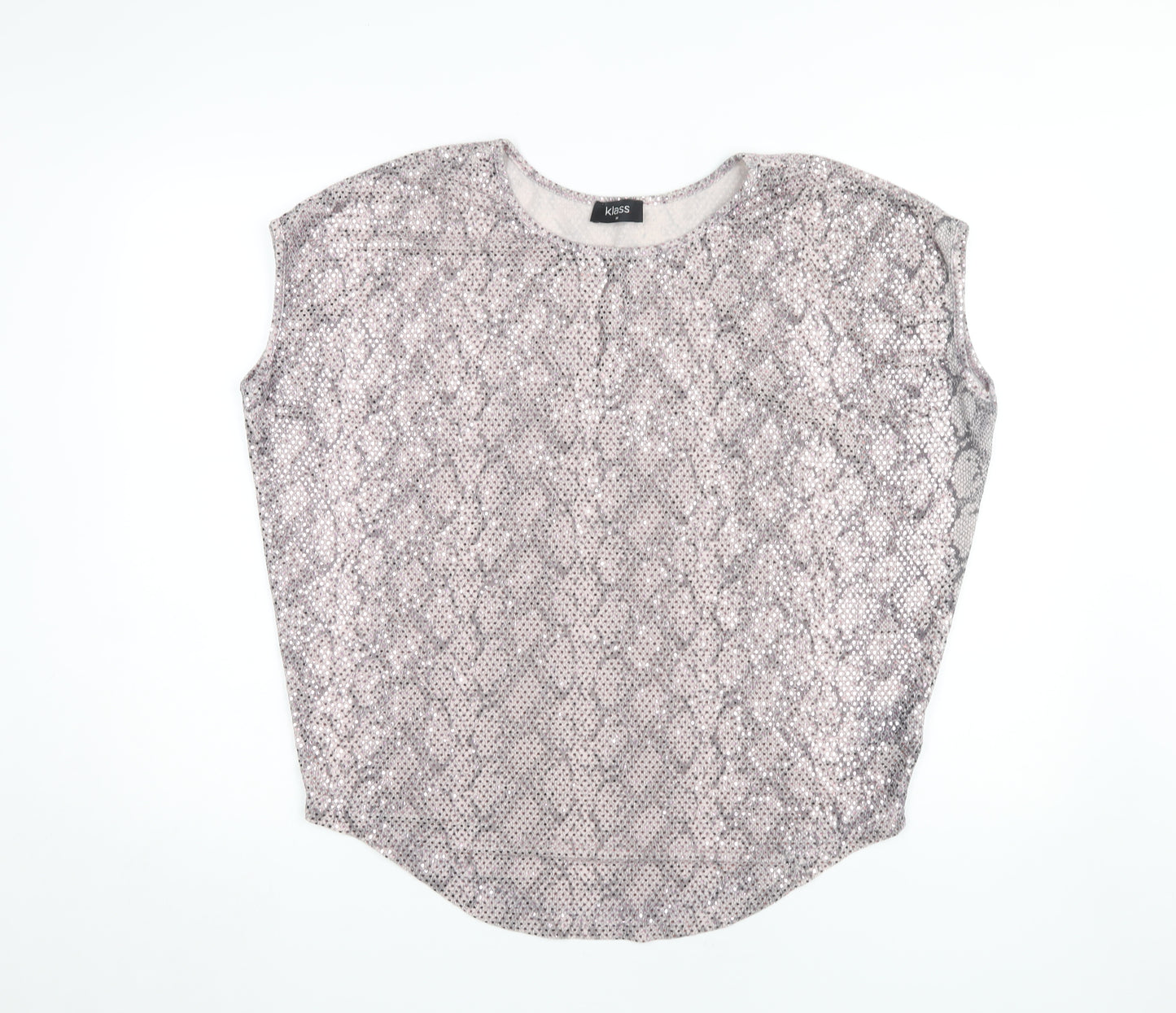 Klass Women's Multicoloured Sequin T-Shirt, M