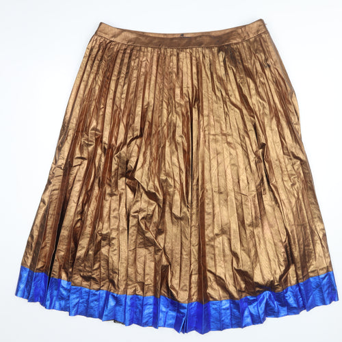 Marks and Spencer Women’s Brown Pleated Long Skirt, Size 20