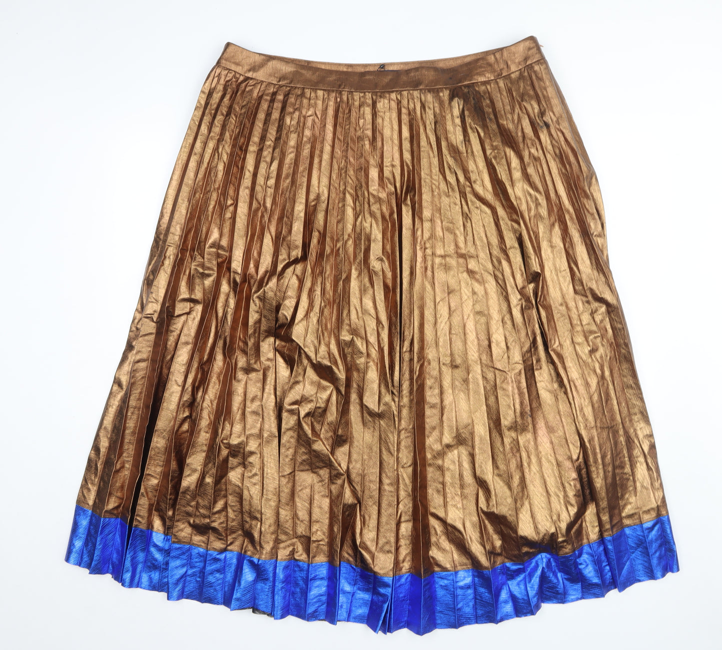 Marks and Spencer Women’s Brown Pleated Long Skirt, Size 20