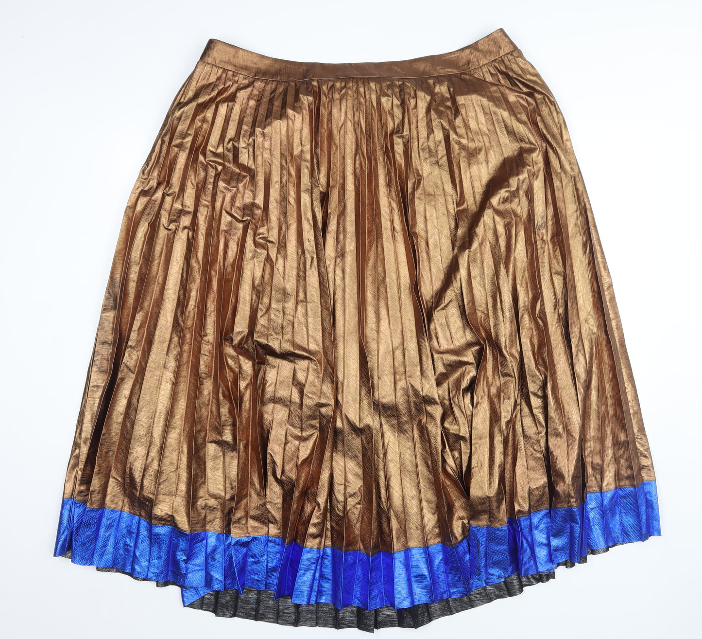 Marks and Spencer Women’s Brown Pleated Long Skirt, Size 20