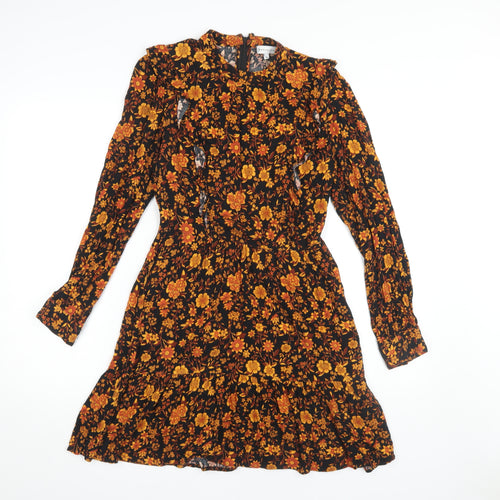 Warehouse Women's Floral Multicoloured Dress Size 6