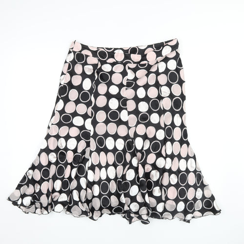 Fenn Wright Manson Women's Black Polka Dot Skirt Size 16