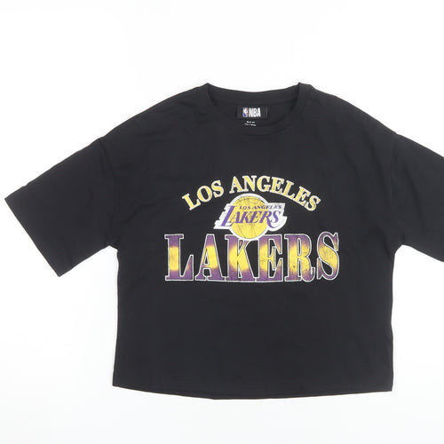 NBA Unisex Kids Black Lakers T-Shirt 10-11 Years
