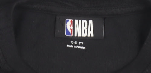 NBA Unisex Kids Black Lakers T-Shirt 10-11 Years