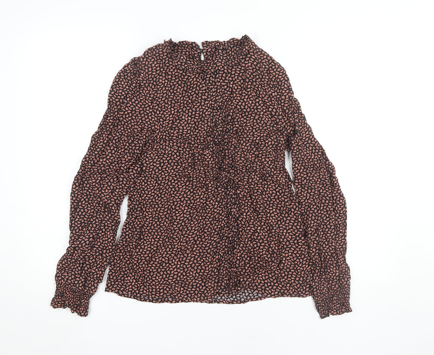 Oasis Women's Black Floral Blouse Size 10