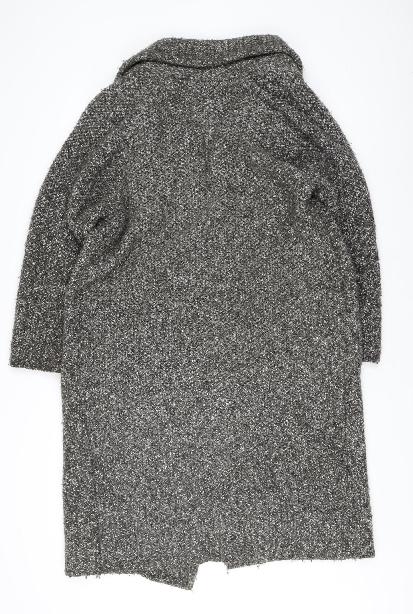 Zara Knit Women’s Grey Open-Knit Cardigan M