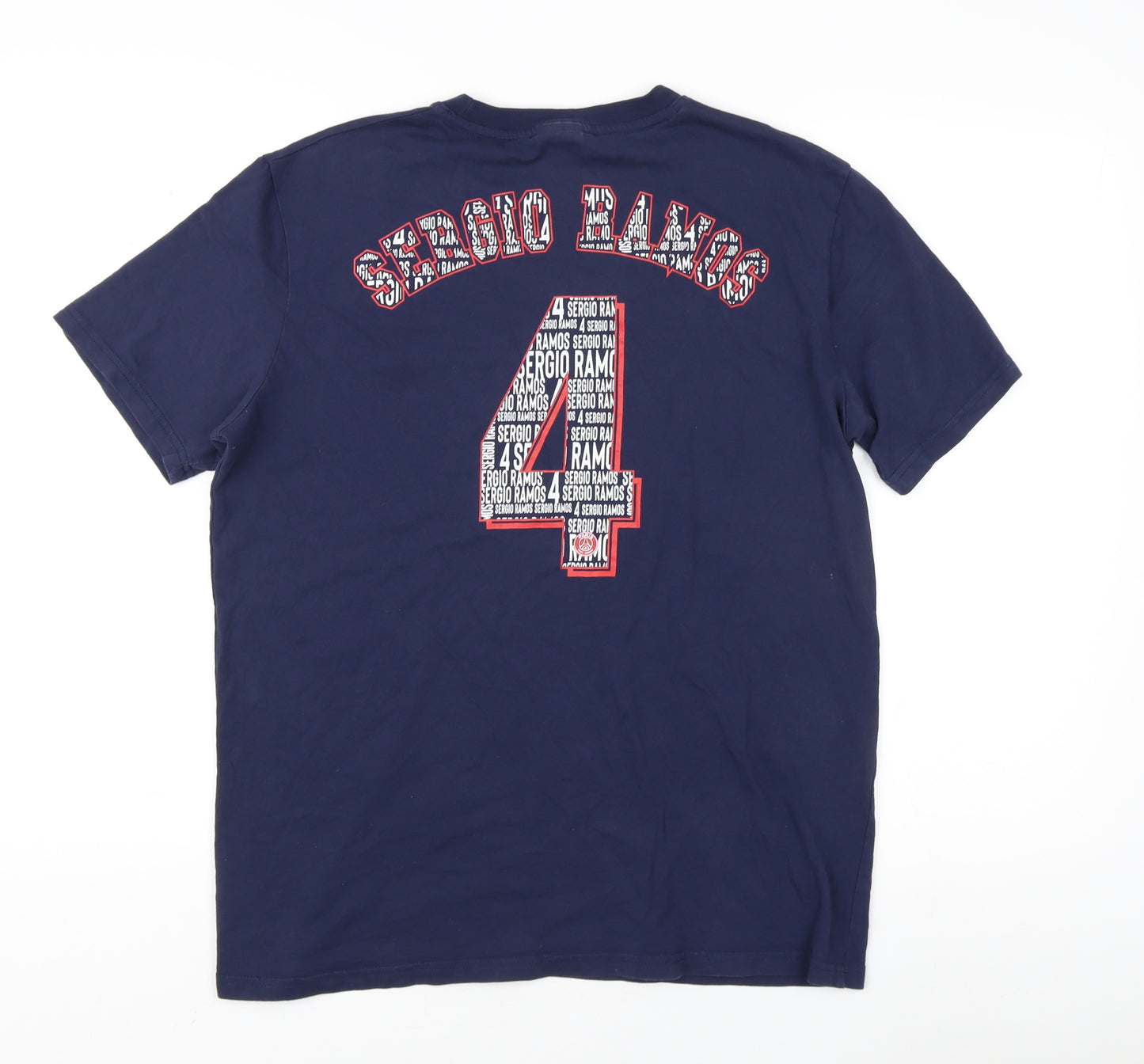 Paris Saint-Germain Men's Blue Graphic T-Shirt Medium