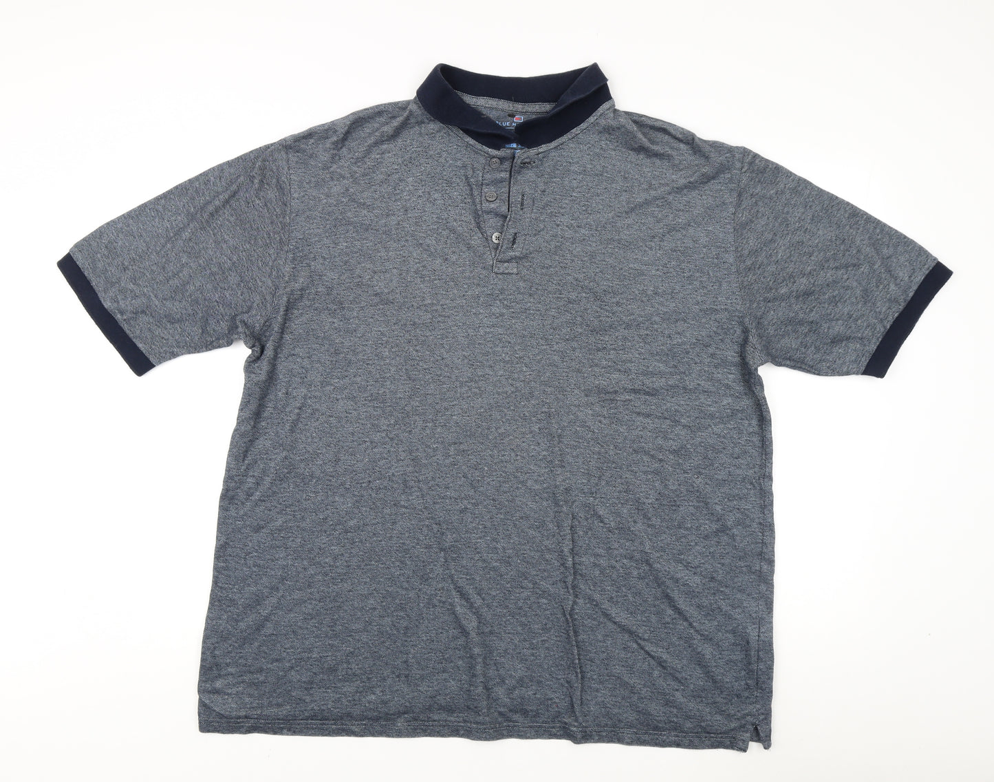 Marks & Spencer Men's Blue Polo Shirt 2XL