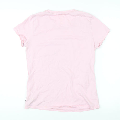 Converse Women's Pink Slim Fit T-Shirt, Size 12