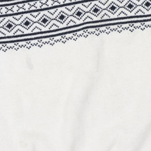Cat & Jack Boys Beige Fair Isle XS Pullover Jumper