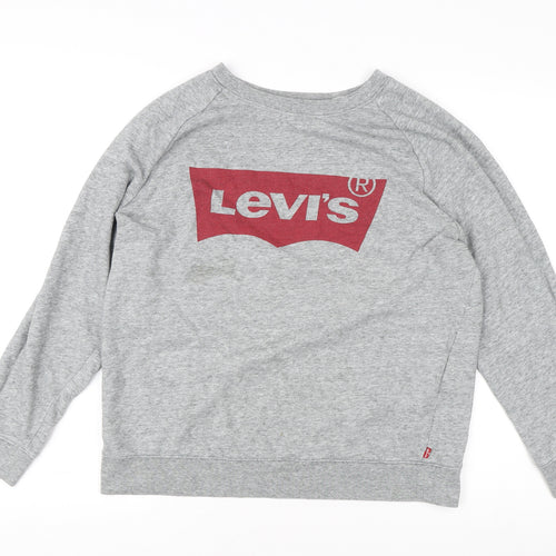 Levi's Men's Grey Graphic Logo Sweatshirt 1X Pullover