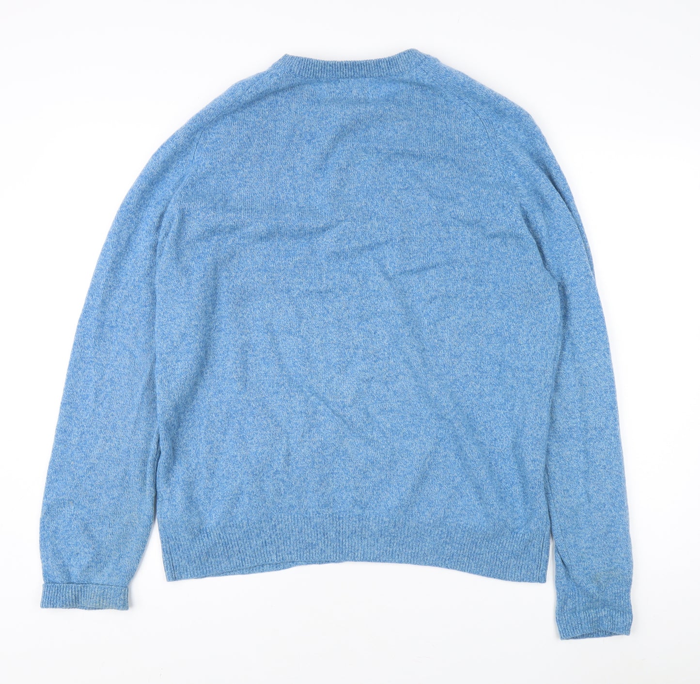 Marks and Spencer Men's Blue Wool Jumper L