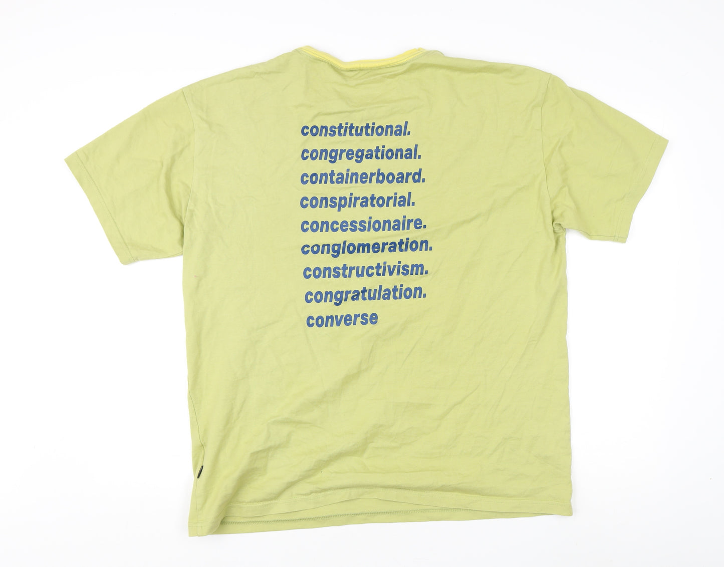 Converse Men's Green Crew Neck T-Shirt Size M