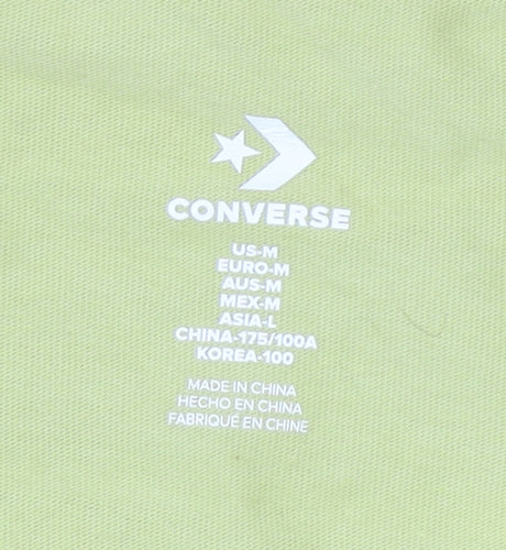 Converse Men's Green Crew Neck T-Shirt Size M