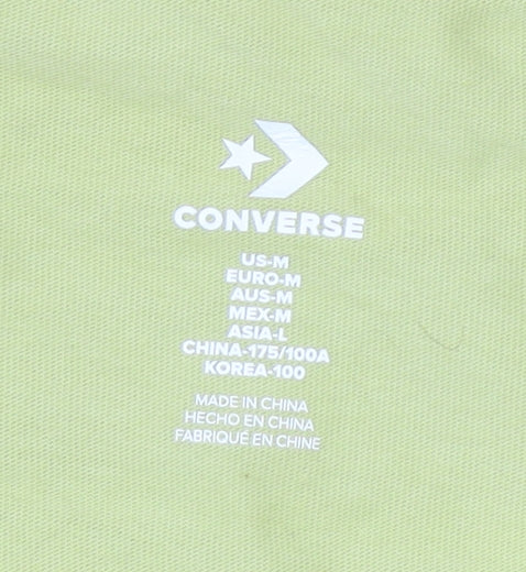 Converse Men's Green Crew Neck T-Shirt Size M