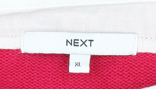 Next Women's Pink XL Button Accent Knit Jumper
