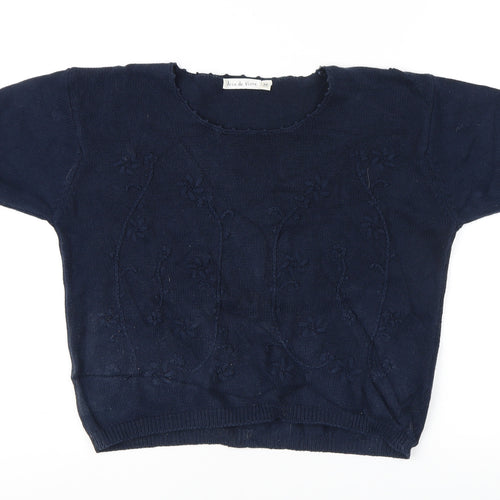 Joie de Vivre Women's Blue Pullover Jumper M