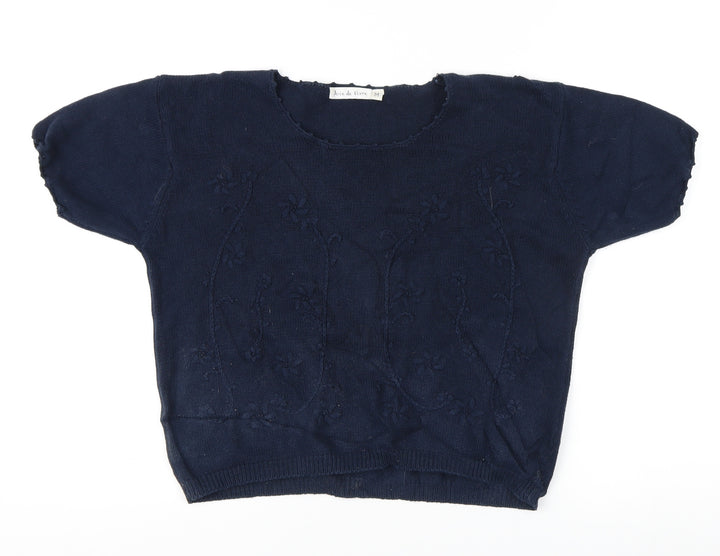 Joie de Vivre Women's Blue Pullover Jumper M