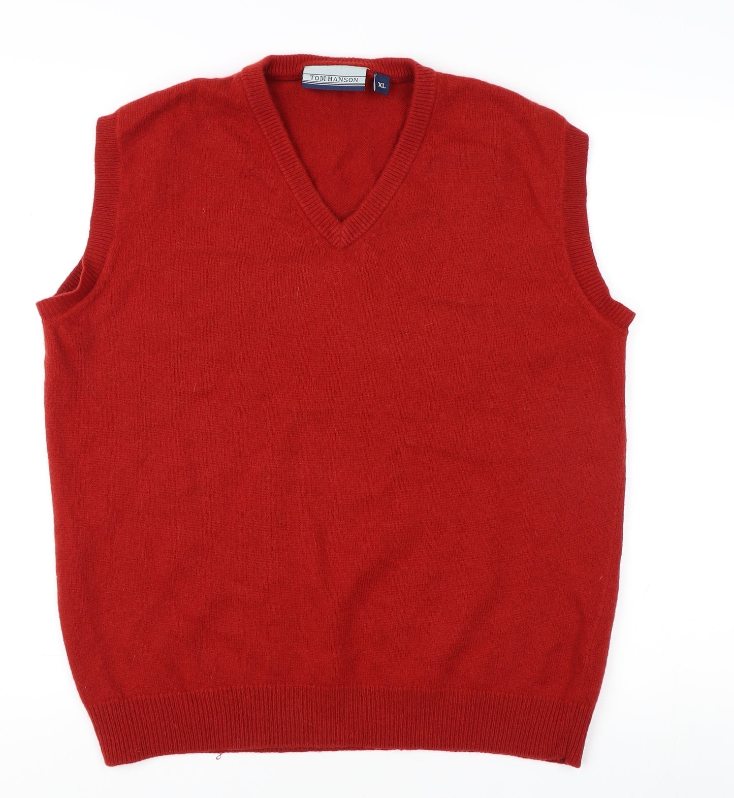 Tom Hanson Men's Red XL Wool Vest