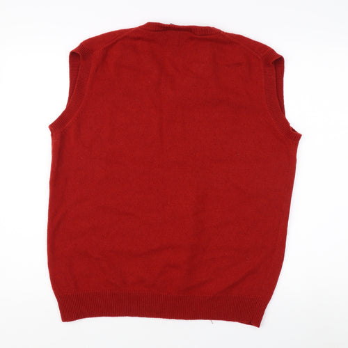 Tom Hanson Men's Red XL Wool Vest